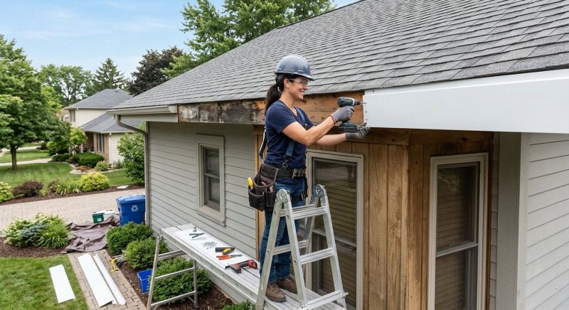 Aluminum Fascia Replacement in Olathe, KS