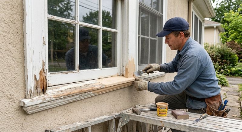 Exterior Window Molding Repair in Alpharetta, GA