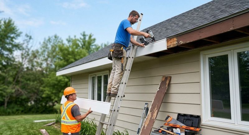 Garage Fascia Replacement in Kansas City, KS
