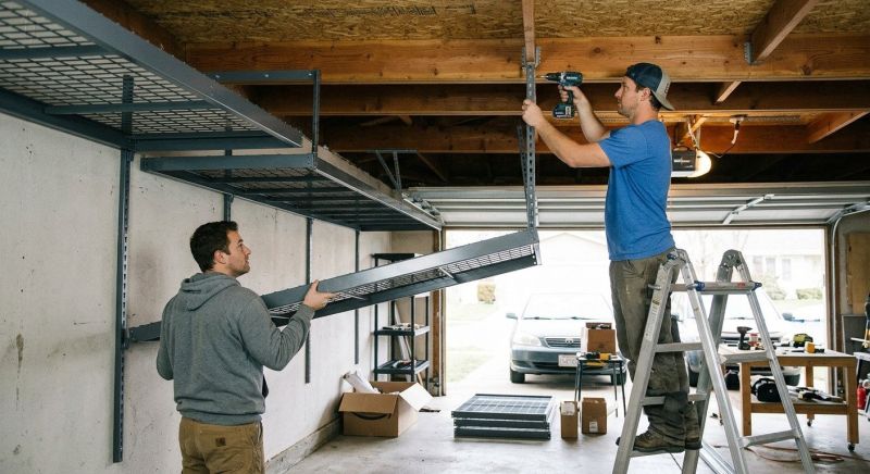 Garage Tool Rack Installation in Arlington, VA
