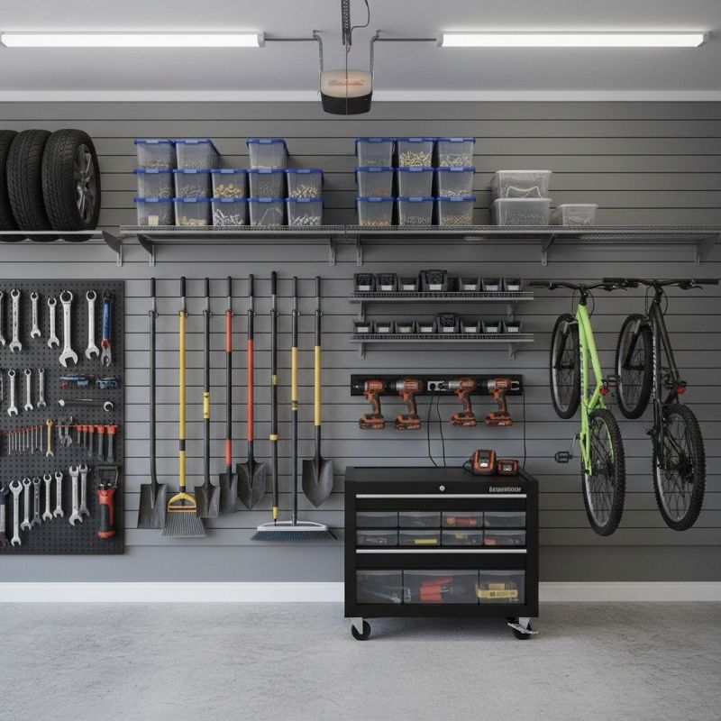 Garage Tool Rack Installation in Raleigh, NC